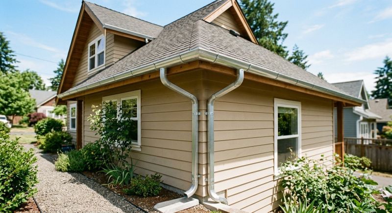 Galvanized Gutter Installation project example